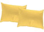 Dekokissen ADAM "Uni Light Collection", gelb (hellgelb, unifarben), B:60cm L:40cm, Obermaterial: 100% Baumwolle, Dekokissen_Sitzkissen_Kissenhüllen, Dekokissen, im Uni Design
