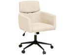 Livetastic Drehstuhl, Holz, Metall, Kunststoff, Textil, Pappel, Sperrholz, Drehkreuz, 62x92x100 cm, Sitzfläche 360° drehbar, Arbeitszimmer, Bürostühle, Drehstühle
