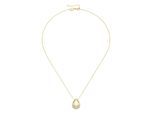 Kette mit Anhänger "Anhänger mit weißen Zirkonia, Silber 925", gold, GIORGIO MARTELLO MILANO, Halsketten, Damen, 45cm, Silber 925 (Sterlingsilber)