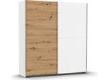 Schwebetürenschrank RAUCH "Kleiderschrank Schrank Garderobe Wäscheschrank SATURN", weiß (alpinweiß, eiche artisan), B:175cm H:191cm T:59cm, Holzwerkstoff, Schränke, Schwebetürenschrank, zeitlose Farbkombinationen, B/H/T: 175/191/59 cm MADE IN GERMANY