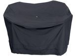 Abdeckhaube TEPRO "Universal", schwarz, B:320cm H:320cm T:95cm, Polyethylen (PE), Hüllen, für runde Sitzgruppe mit 320 cm Durchmesser