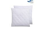 Kopfkissen OTTO HOME "Microlux Kopfkissen 40x80 cm, 80x80 cm", weiß, B:80cm L:80cm, Bezug: 100% Polyester. Füllung: 100% Polyester, Kopfkissen, Kissen im Spar-Set