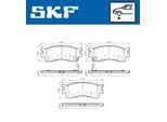 SKF Bremsbelagsatz, Scheibenbremse vkbp81141a für KIA