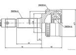 HERTH+BUSS JAKOPARTS Gelenksatz, Antriebswelle j2828116 radseitig für Suzuki DAIHATSU
