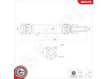 ESEN SKV Antriebswelle 76skv008 Hinterachse für NISSAN