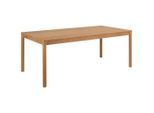 P & B Esstisch, Eiche, Holzwerkstoff, rechteckig, rund, 100x75x200 cm, ausziehbar, Esszimmer, Tische, Esstische, Esstische ausziehbar