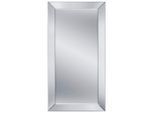 Wandspiegel, Klar, Glas, rechteckig, 100x200x3.5 cm, Facettenschliff, senkrecht und waagrecht montierbar, Ganzkörperspiegel, Spiegel, Wandspiegel
