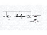 MAGNETI MARELLI Sensor, Abgastemperatur 172000161010 für VW-Porsche