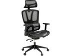 Livetastic Drehstuhl, Schwarz, Metall, Kunststoff, Textil, Drehkreuz, 56x114-124x65 cm, inklusive Armlehnen, Arbeitszimmer, Bürostühle, Drehstühle