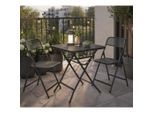 Möbelix , Schwarz , Metall , 60x72x60 cm , Gartenmöbel, Gartenmöbel-Sets, Gartengarnituren