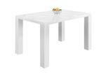 Mid.you , Weiß Hochglanz , Holzwerkstoff , rechteckig , 80x76x120 cm , in verschiedenen Größen erhältlich , Esszimmer, Esszimmertische, Esstische, Holztische, Esstische Holz