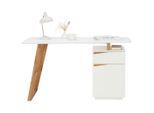 Livetastic , Weiß, Eichefarben , Holz, Holzwerkstoff , Eiche , massiv , 1 Schublade(n) Schubladen , rechteckig , 45-60x76x140 cm , Büromöbel, Schreibtische, Schreibtische