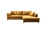 P & B , Gelb , Textil , Füllung: Schaumstoff,Schaumstoff,Schaumstoff , Ottomane rechts, L-Form , 277x187 cm , Made in EU , Stoffauswahl, Rücken echt , Wohnzimmer, Sofas & Couches, Schlafsofas, Ecksofas mit Schlaffunktion