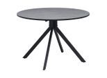 P & B , Grau , Metall, Holzwerkstoff , rund , 110x76x110 cm ,