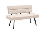 Livetastic , Beige , Metall, Textil , 140x88x62 cm , Esszimmer, Bänke, Polsterbänke