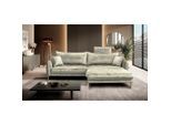 P & B , Creme , Textil , Ottomane rechts, L-Form , 264x196 cm , Made in EU , Liegefunktion ,