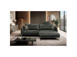 P & B , Grün , Textil , Ottomane rechts, L-Form , 264x196 cm , Made in EU , Liegefunktion ,