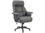 Livetastic Chefsessel, Schwarz, Kunststoff, Textil, Drehkreuz, 84x120-128x85 cm, Sitzfläche 360° drehbar, Arbeitszimmer, Bürostühle, Drehstühle