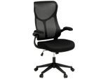 Livetastic Drehstuhl , Schwarz , Holz, Metall, Kunststoff, Textil , Pappel , Sperrholz , Drehkreuz , 65x108x116 cm , Sitzfläche 360° drehbar , Büromöbel, Bürostühle, Drehstuhl