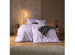 Bettwäsche ESTELLA "Valetta", lila, B/L: 135cm x 200cm, 1 Stk., 1 Stk., Mako-Satin, B/L: 80cm x 80cm, 2 Stk., Mako-Satin, Obermaterial: 100% Baumwolle, Bettwäsche, Bettwäsche