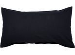 Kissenbezug JANINE "PIANO 0125 31 80x80", schwarz, B:80cm L:40cm, Mako-Soft-Seersucker, Seersucker, Kissenbezüge, Kissenbezug, mit Reißverschluss