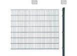 Doppelstabmattenzaun ARVOTEC "EXCLUSIVE 143 zum Einbetonieren", grau (anthrazit), H:143cm, Kunststoff, Stahl, Zaunelemente, Zaunhöhe 143 cm, Zaunlänge 2 - 60 m