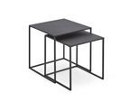 Couchtisch-Set Schwarz 2er-Set