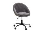 Livetastic Drehstuhl, Grau, Weiß, Metall, Textil, Drehkreuz, 62x79x87 cm, Sitzfläche 360° drehbar, Arbeitszimmer, Bürostühle, Drehstühle