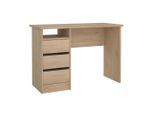 P & B Schreibtisch, Eiche, Holzwerkstoff, Holzoptik, 3 Schublade(n) Schubladen, rechteckig, Wange, 48.5x76x110 cm, Stauraum, Arbeitszimmer, Schreibtische, Bürotische