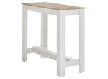 P & B Bartisch Modesto, Weiß, Eiche Artisan, Holzwerkstoff, rechteckig, eckig, 50x103x115 cm, Esszimmer, Tische, Stehtische