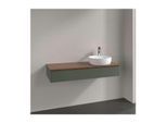 Villeroy und Boch Antao Waschtisch-Unterschrank K12012HL 120x19x50cm, Waschbeckenplattenfarbe warm walnut, leaf green matt lacquer