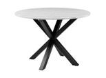 Mid.you , Schwarz, Weiß , Metall, Stein , rund , 110x76x110 cm ,