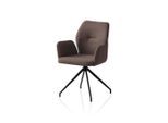 Mid.you , Braun , Textil , 59x88x58 cm , Sitzfläche 180° drehbar ,