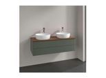 Villeroy und Boch Antao Waschtisch-Unterschrank K24012HL 120x36x50cm, Waschbeckenplattenfarbe warm walnut, leaf green matt lacquer