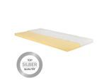 Primatex Deluxe , Weiß , Textil , H3 , Füllung: Polyester, Vlies , 120x200 cm , Bezug abnehmbar/waschbar, Ober- und Unterseite versteppt, für Hausstauballergiker geeignet, wendbar, für verstellbare Lattenroste geeignet, mit Aloe Vera, schadstoffgeprüft, Bezug rundum abnehmbar, Matratzenklasse Silber , Schlafzimmer, Matratzen, Topper