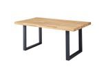 P & B , Eichefarben , Holz, Metall , Eiche , 2-Schicht , rechteckig , 100x76x180 cm ,