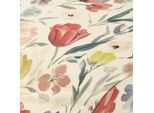 Baumwoll-Jersey „Blumenwiese“ mit Elasthan, natur-color