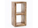 FineBuy Standregal 45 x 90 x 35 cm Bücherregal Mangoholz Beistelltisch Massiv