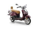 LuXXon Motorroller Cruiser - Retro City Roller Vintage mit 125 ccm - 7,1 PS für max. 80 kmh, E5+, coffee