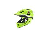 Rockbros TT-32004 Shark Kinder Fahrradhelm mit Kinnschutz Größe M Grün