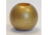 Gardinenbefestigungen Ersatzteile KUTTI "Holzkugel, Schlaufenkugel, Ø 25 mm" Gr. 1, gold (goldfarben), Ø:25cm, Holzwerkstoff, Gardinenbefestigungen, Deko für Raffrollos und Scheibengardinen