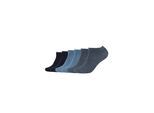 Sneakersocken S.OLIVER "6er Pack", Herren, Gr. 35-38, blau (smoked blau), 75% Baumwolle, 24% Polyamid, 1% Elasthan, uni, Socken Sneakersocken