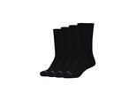 Socken CAMANO "4er Pack", Herren, Gr. 43-46, schwarz, 74% Baumwolle, 24% Polyamid, 2% Elasthan, uni, Socken Socken