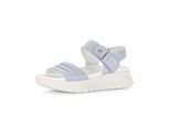Plateausandaletten GABOR "Plateau Sandale", Damen, Gr. 40, blau, Schuhe