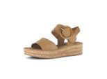 Plateausandaletten GABOR "Plateau Sandale", Damen, Gr. 42, beige (braun), Schuhe