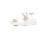 Plateausandaletten GABOR "Plateau Sandale", Damen, Gr. 42, weiß, Schuhe