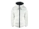 Ice Iceberg Plain Gewatteerde Witte Jas