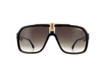 Carrera Shield Mens Black Brown Gradient Sunglasses
