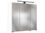 Held , Weiß , Glas , 2 Fächer , 70x64x20 cm , Made in Germany ,
