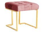 Hocker Rare Altrosa Samt